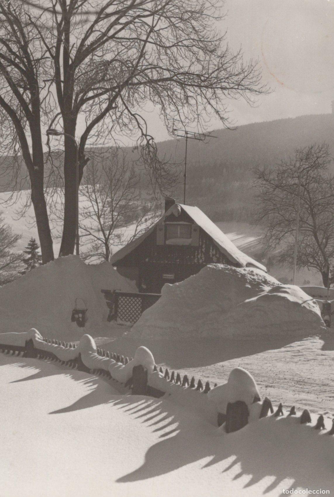 Postcards: Germany Erbach Snow Covered House and Fence in A Winter Landscape *YAZ444