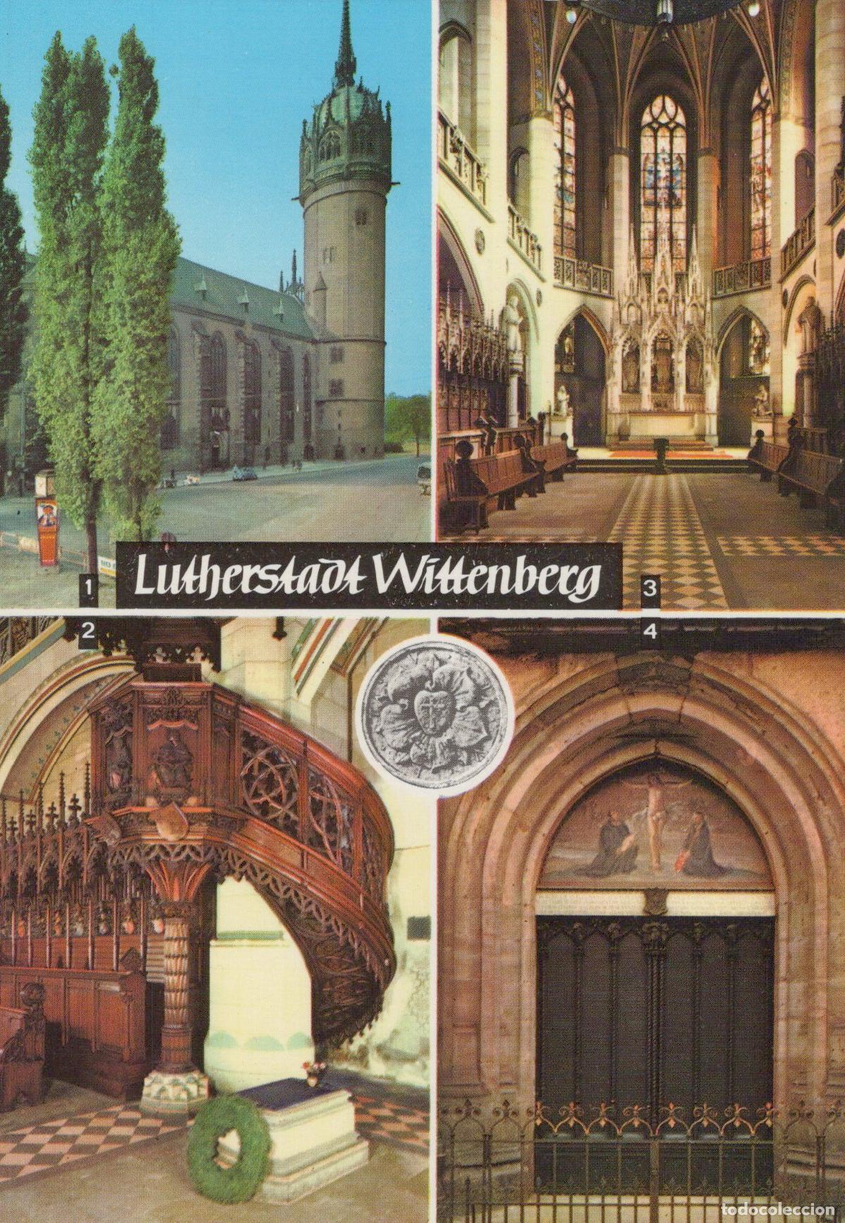 Cartoline: Germany Wittenberg Lutherstadt Castle Church Exterior Interior Unposted *YAZ556
