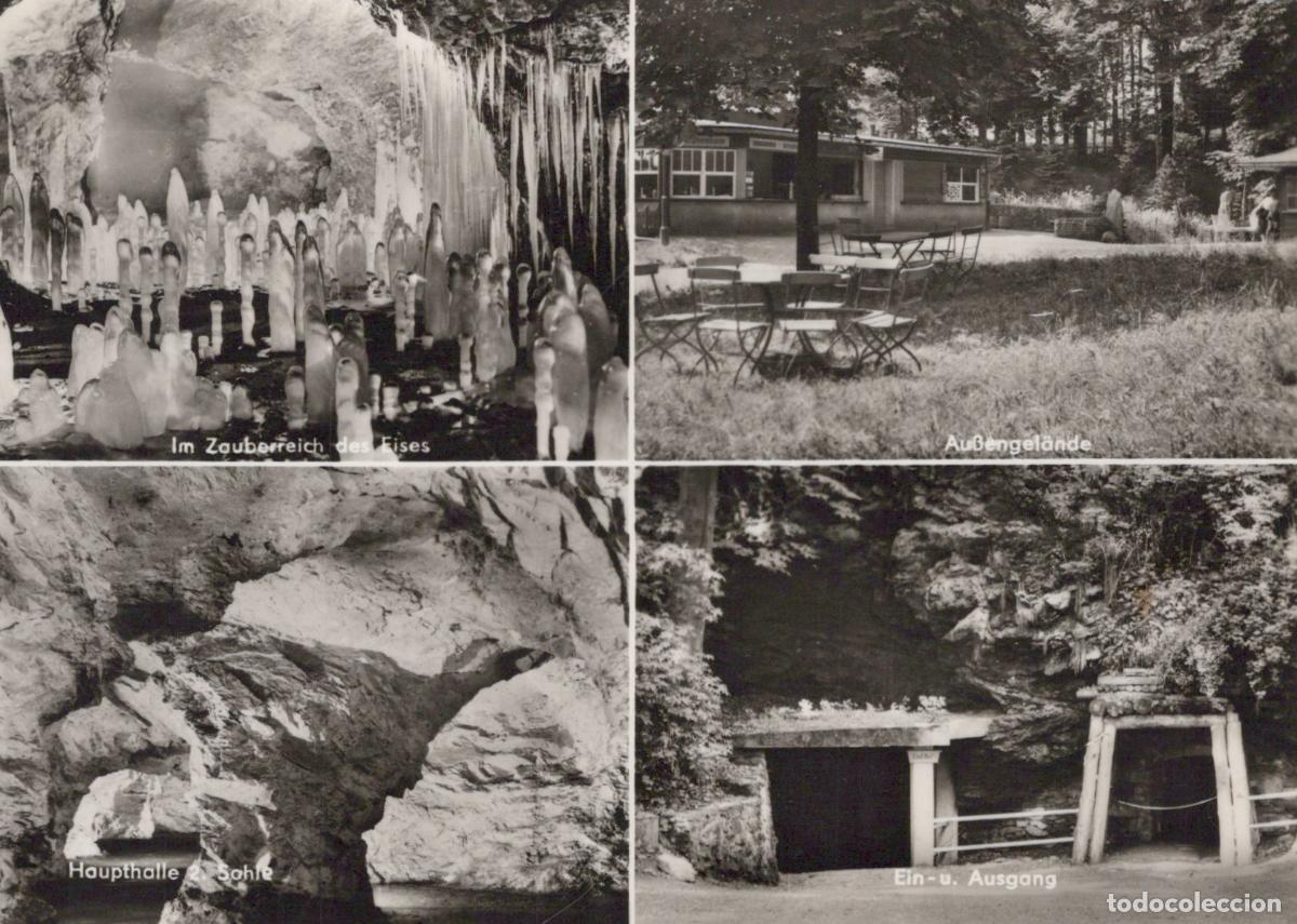 Cartoline: Germany Chemnitz Rabenstein Cave Ice Realm Main Hall Entrance *YAZ157