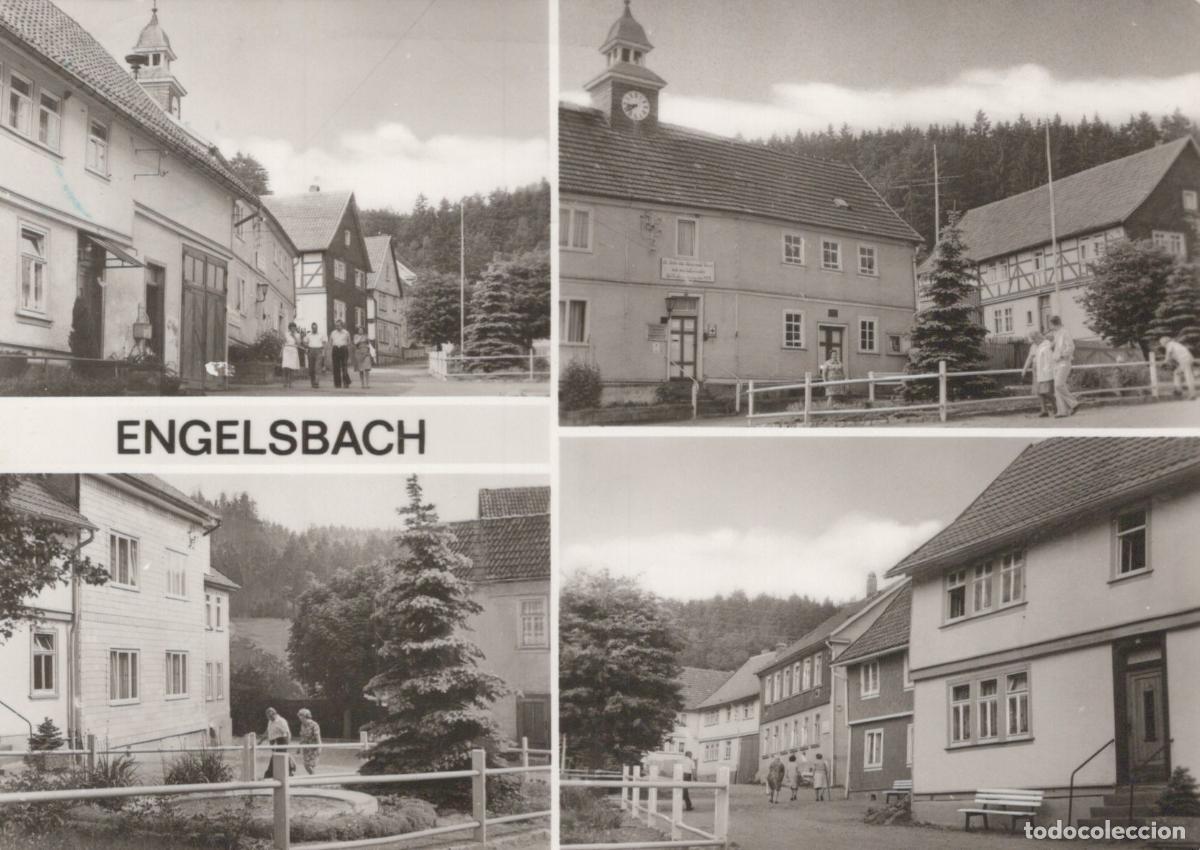 Cartoline: Germany Altenburg Engelsbach Village Street Scenes Town Hall and Half *YAZ161