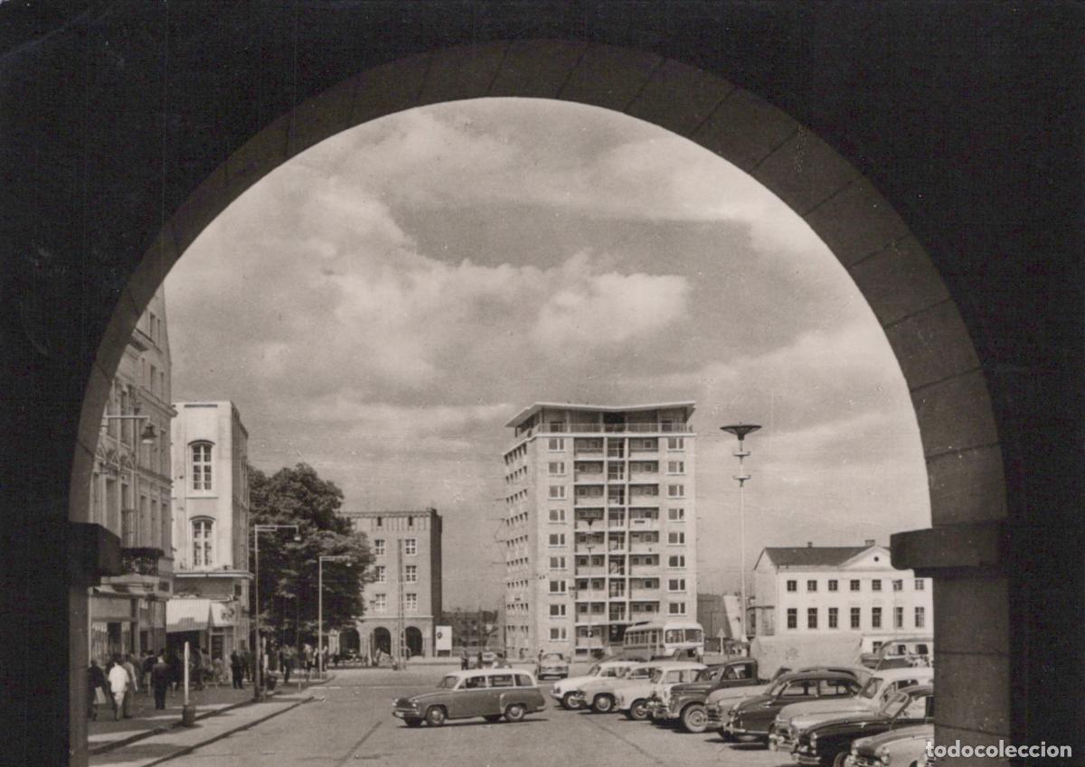 Cartoline: Germany Rostock Hochhaus am Ernst Th&auml;lmann Platz 1960s Architecture *YAZ192