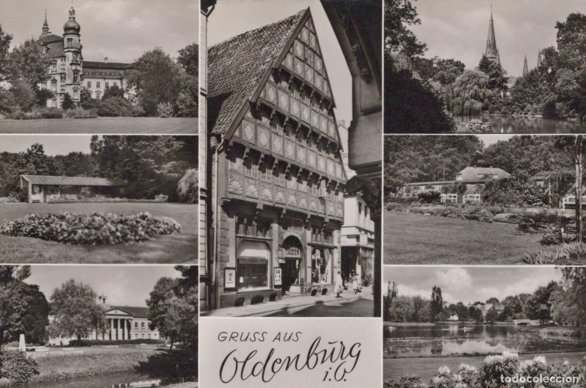 Postales: Germany Oldenburg Multi View Collage With Castle Timber Framed House *YAZ167