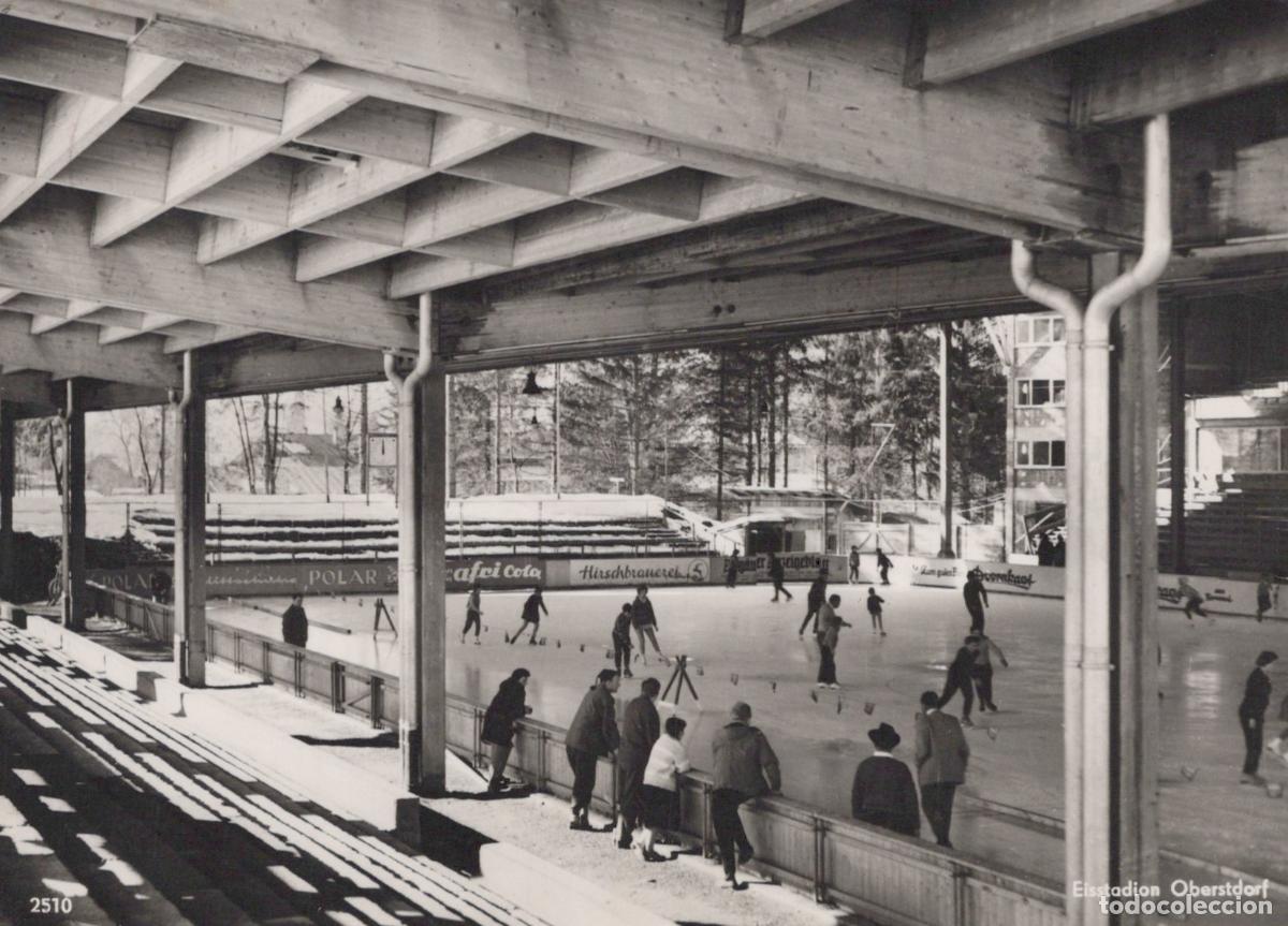 Postales: Germany Oberstdorf Eissstadion Ice Skating Rink With People Winter *YAZ169