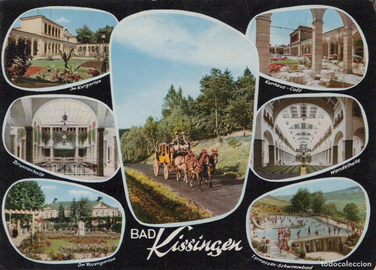 Postales: Germany Bad Kissingen Kurhaus Brunnenhalle Wandelhalle Rosengarten *YAZ762