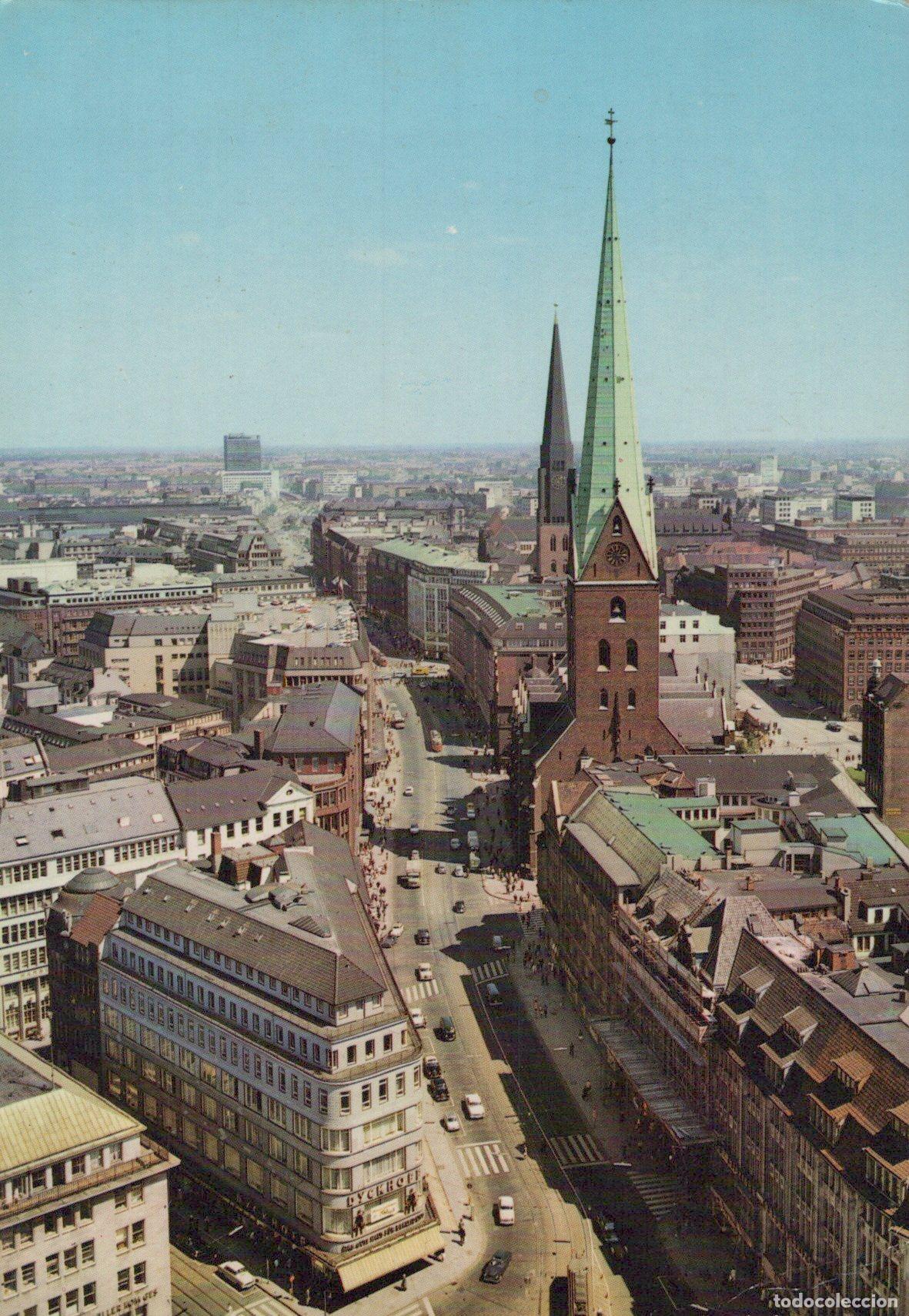Postales: Germany Altona St Jacobi Church Cityscape Aerial View 1960s *YAZ653
