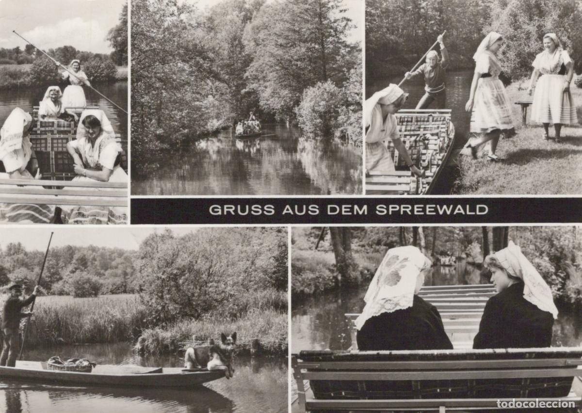 Postales: Germany Burg Spreewald Traditional Costumes Boats On River Rural Life *YAZ296