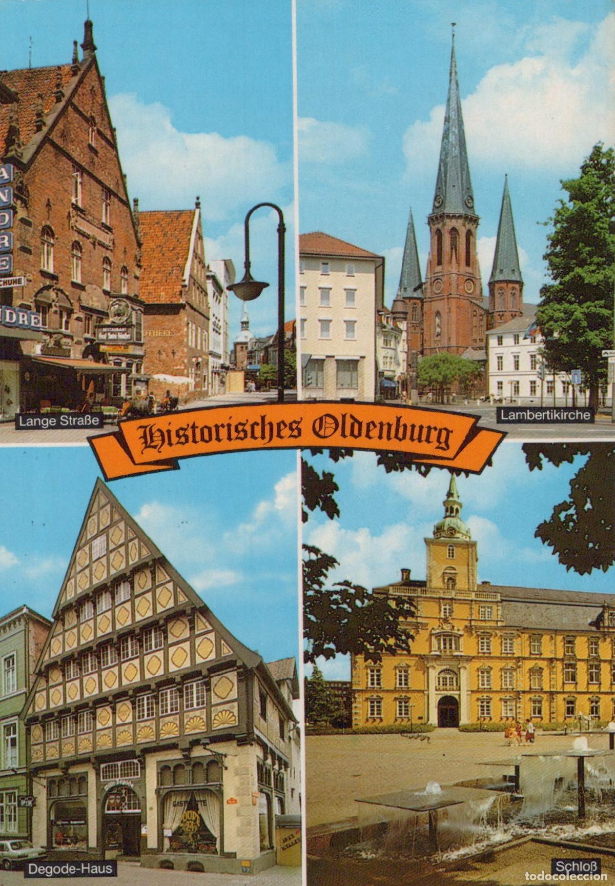 Postales: Germany Oldenburg Lange Stra&szlig;e Lambertikirche Degode Haus Schlo&szlig; *YAZ661