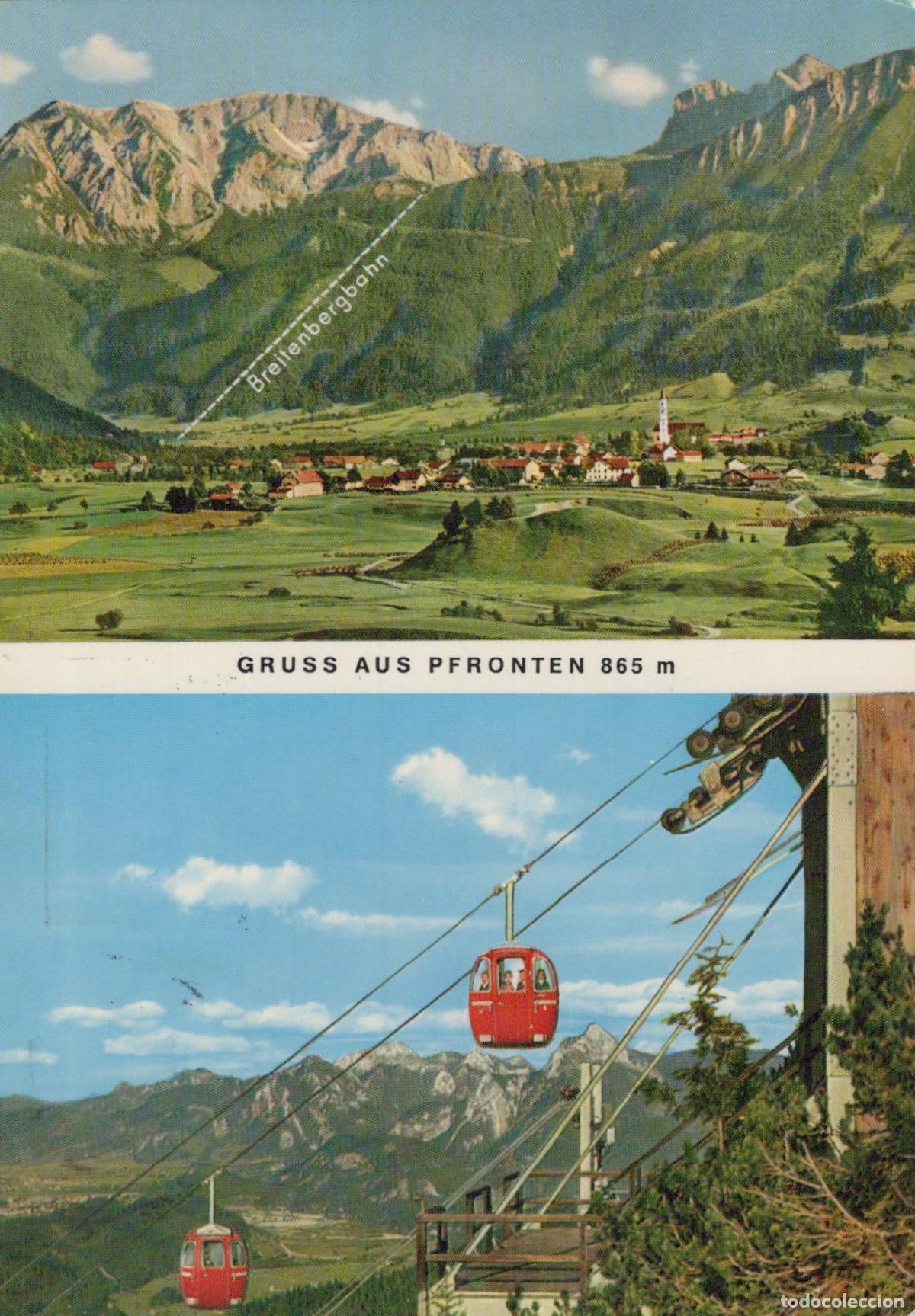 Postales: Germany Pfronten Breitenbergbahn Cable Car and Mountain Village View *YAZ663