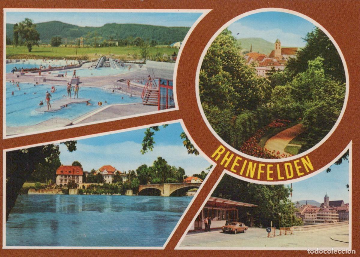 Cartoline: Germany Rheinfelden Collage Swimming Pool River Bridge City Unposted *YAZ786