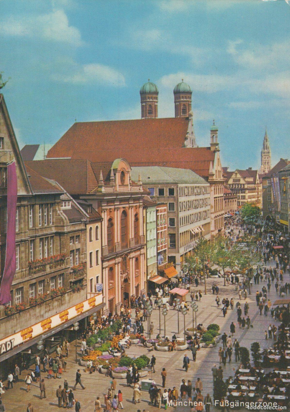 Cartoline: Germany Munich Pedestrian Zone With Frauenkirche *YAZ673