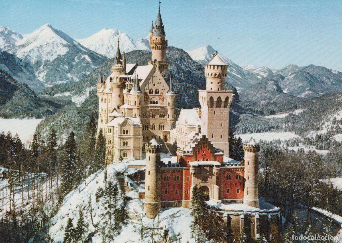 Cartoline: Germany Neuschwanstein Castle Winter Snow Unposted *YAZ792
