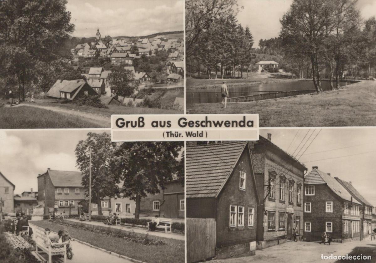 Cartoline: Germany Altenburg Geschwenda Thuringian Forest 4 View Village Lake *YAZ310