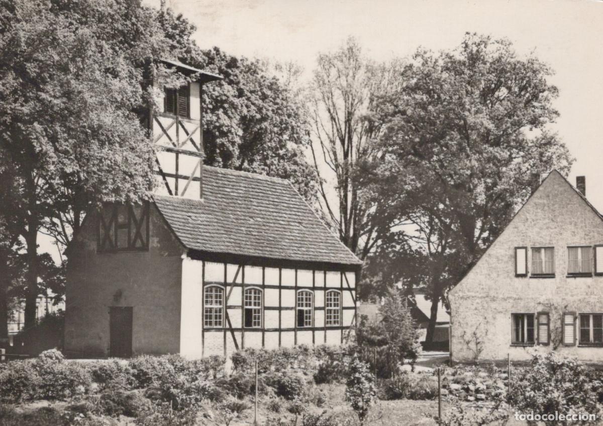 Cartoline: Germany Michendorf B Potsdam Historic Half Timbered Church and House *YAZ312