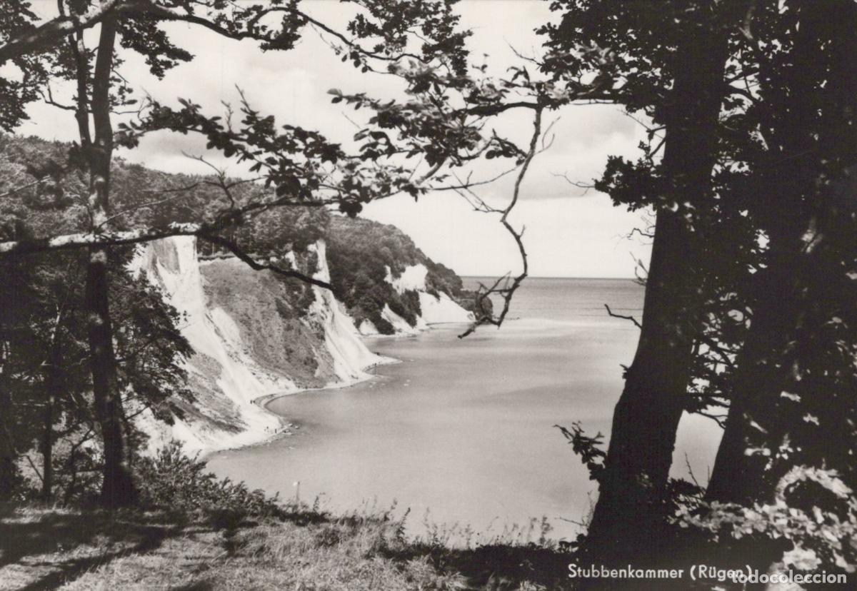 Cartoline: Germany Anklam Stubbkammer R&uuml;gen Chalk Cliffs and Baltic Sea Framed By *YAZ191