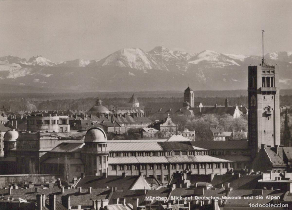 Cartoline: Germany Munich Deutsches Museum and the Alps *YAZ195