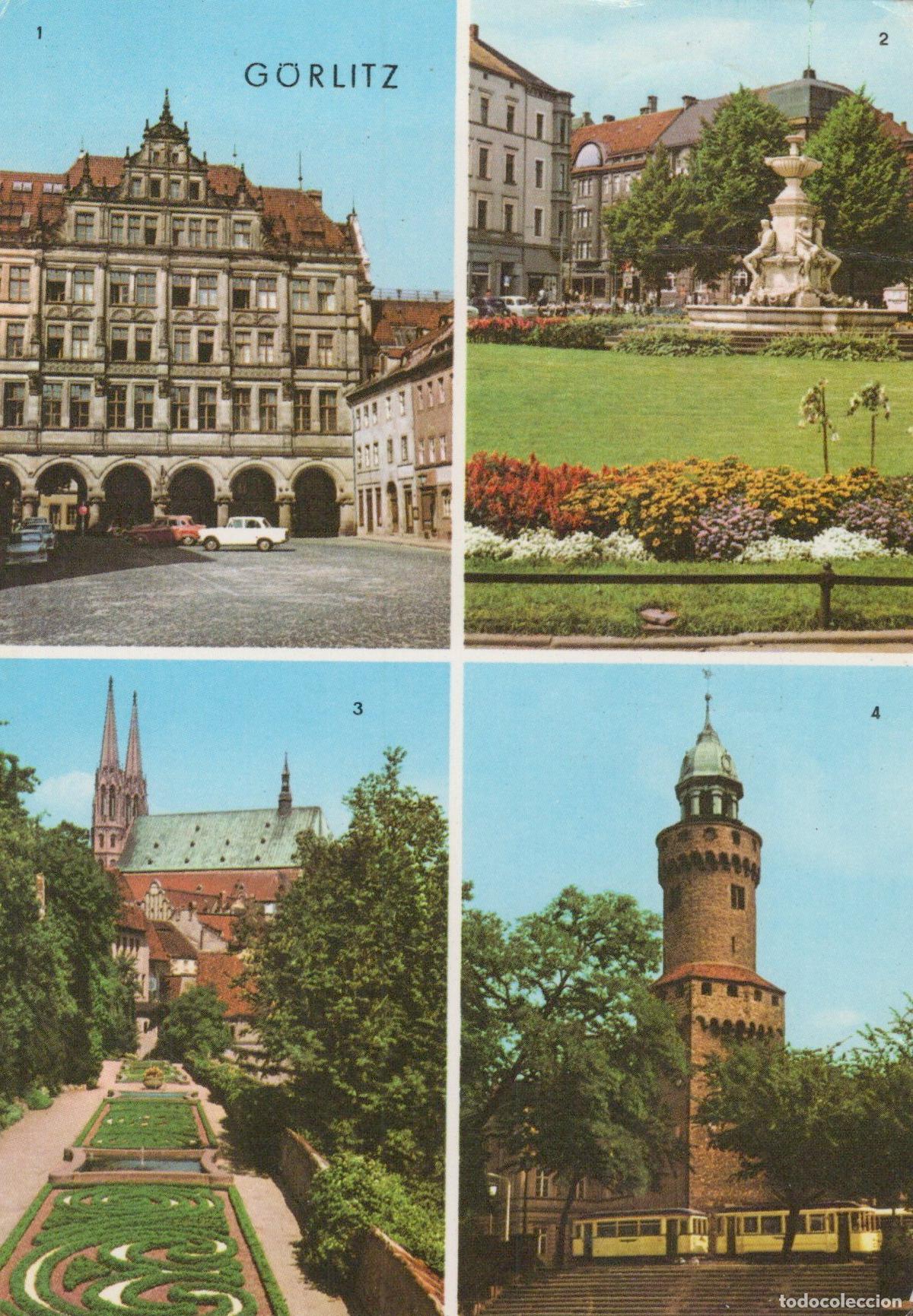 Postais: Germany Altenberg G&ouml;rlitz Rathaus Platz der Befreiung Reichenbacher Turm *YAZ715
