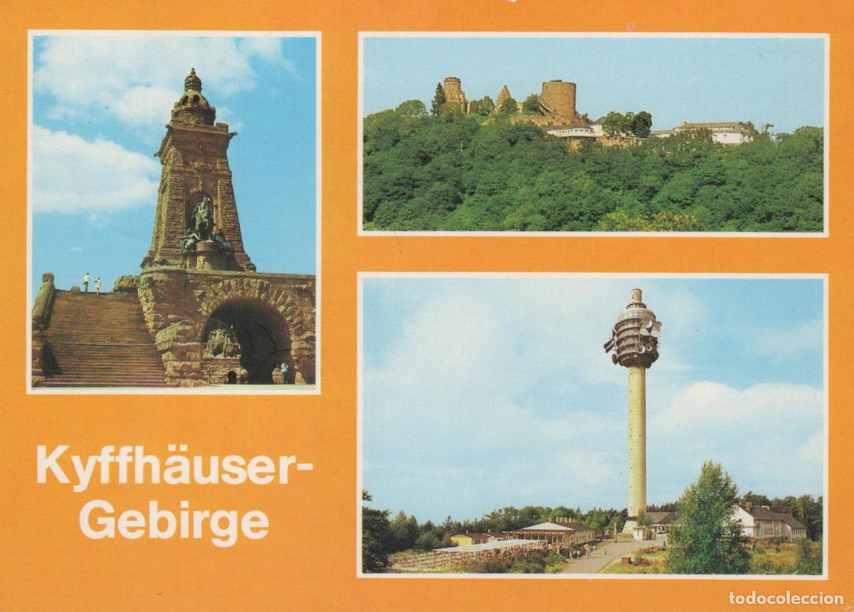 Postais: Germany Kyffh&auml;user Gebirge Monument Castle and TV Tower *YAZ977