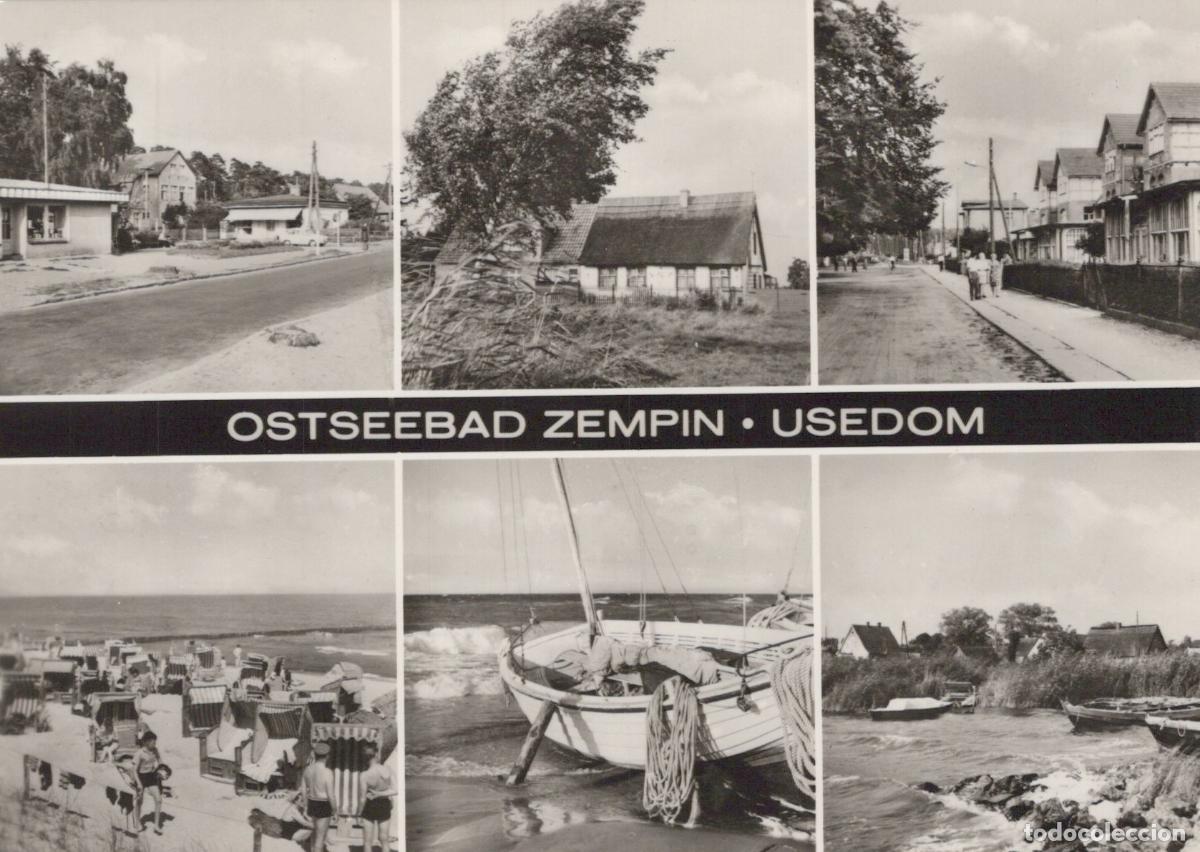 Cartes Postales: Germany Usedom Ostseebad Zempin Multi View Beach Village Boats *YAZ209