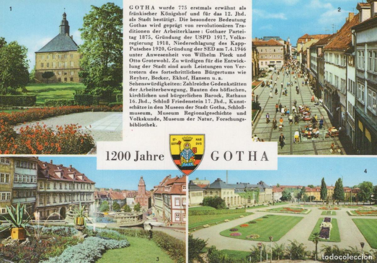 Cartes Postales: Germany Gotha Schloss Friedenstein Neumarkt Wasserkunst Orangerie *YAZ987