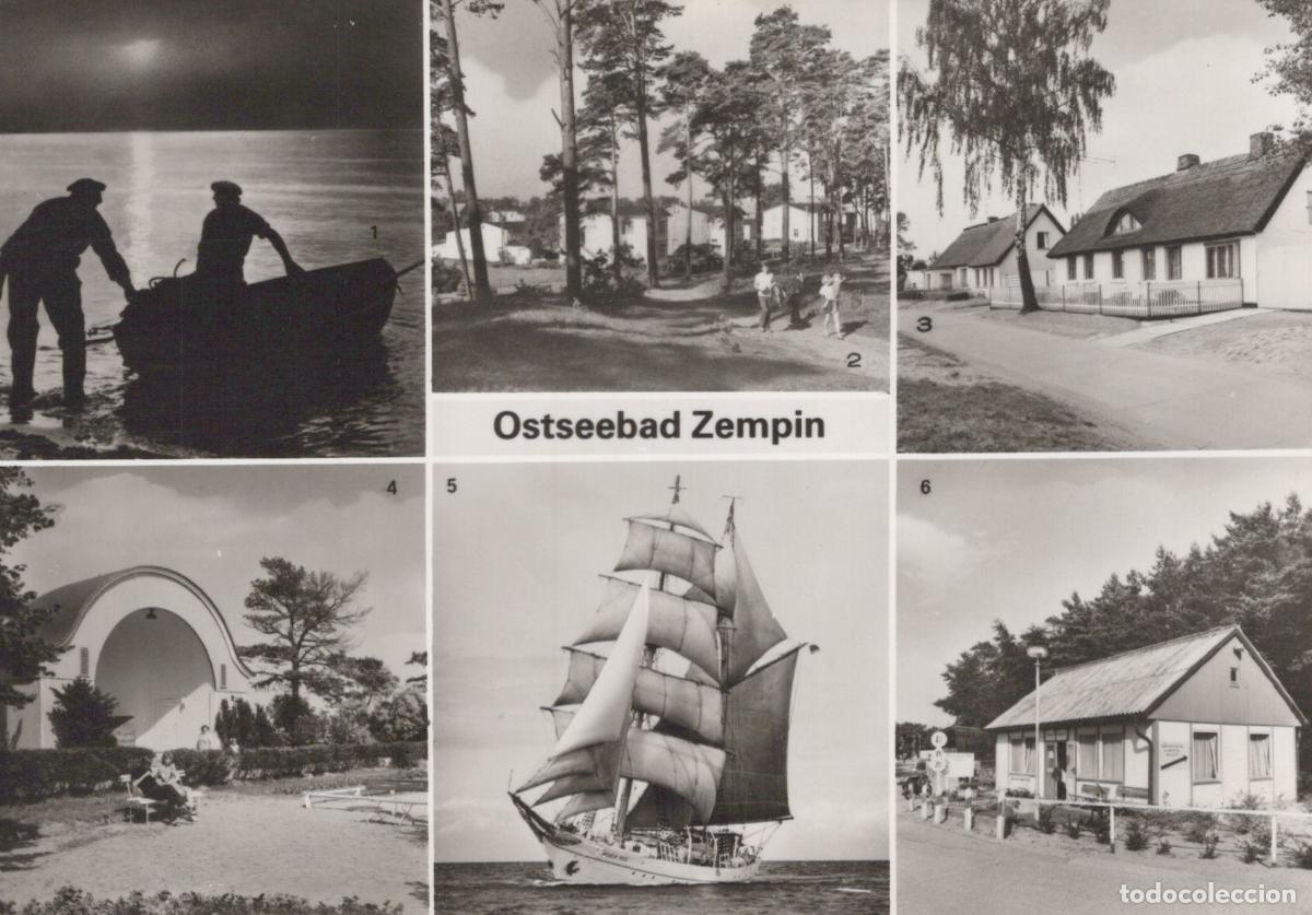 Cartes Postales: Germany Usedom Zempin Baltic Sea Resort Multi View With Sailing Ship *YAZ211