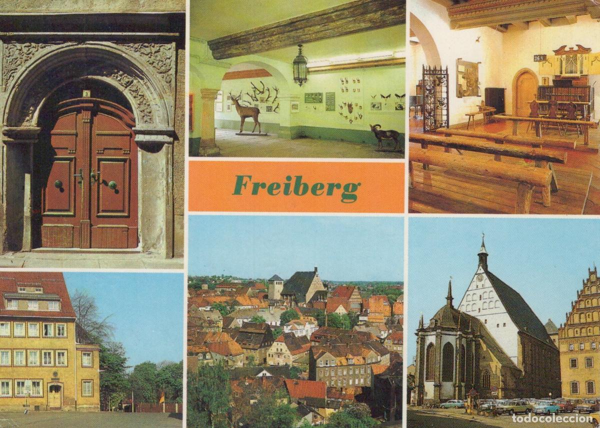 Cartes Postales: Germany Freiberg Renaissance Portal Museum City View and Dom Church *YAZ993