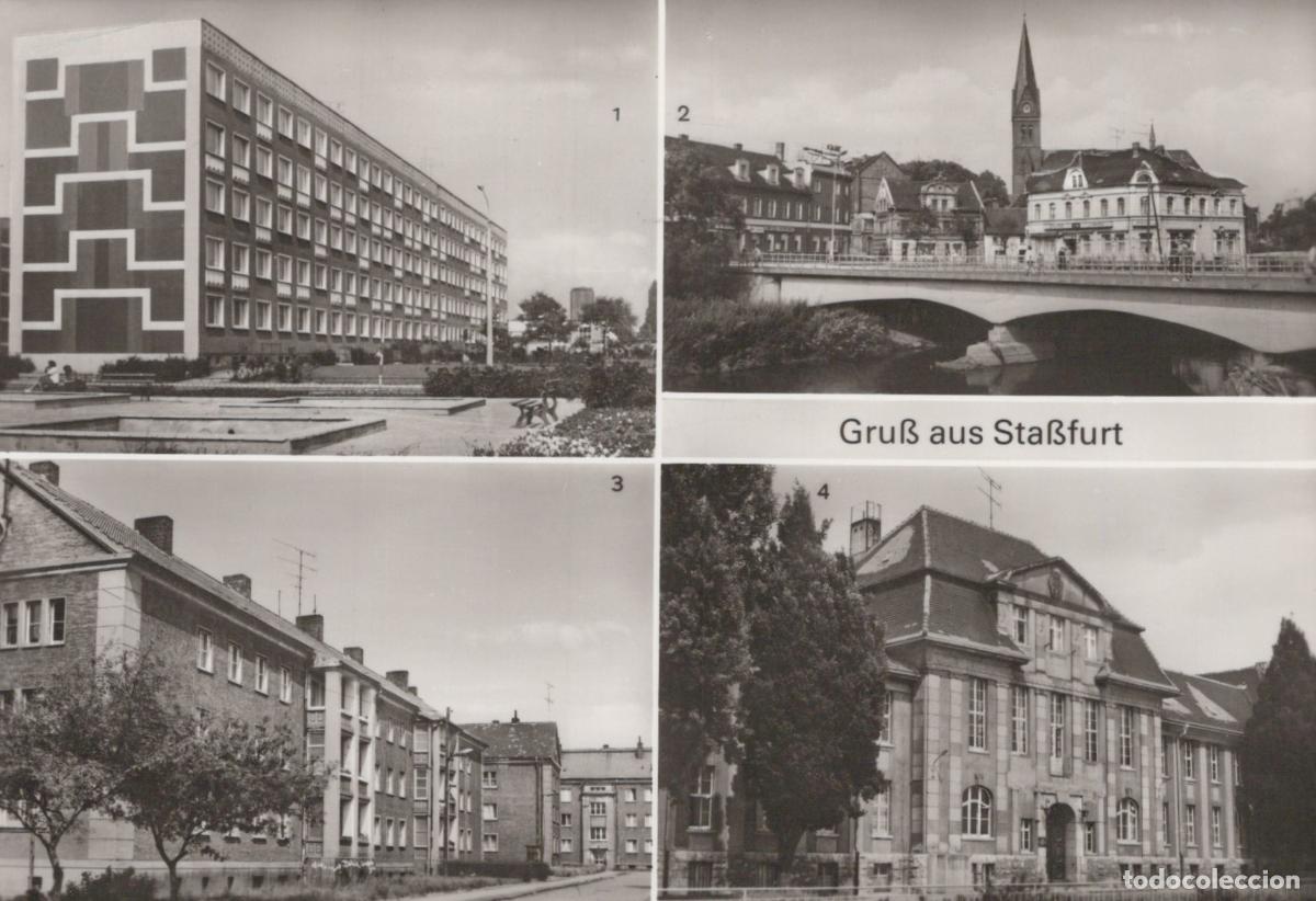 Cartoline: Germany Aken Sta&szlig;furt Multi View New Residential Area Bridge Housing *YAZ229