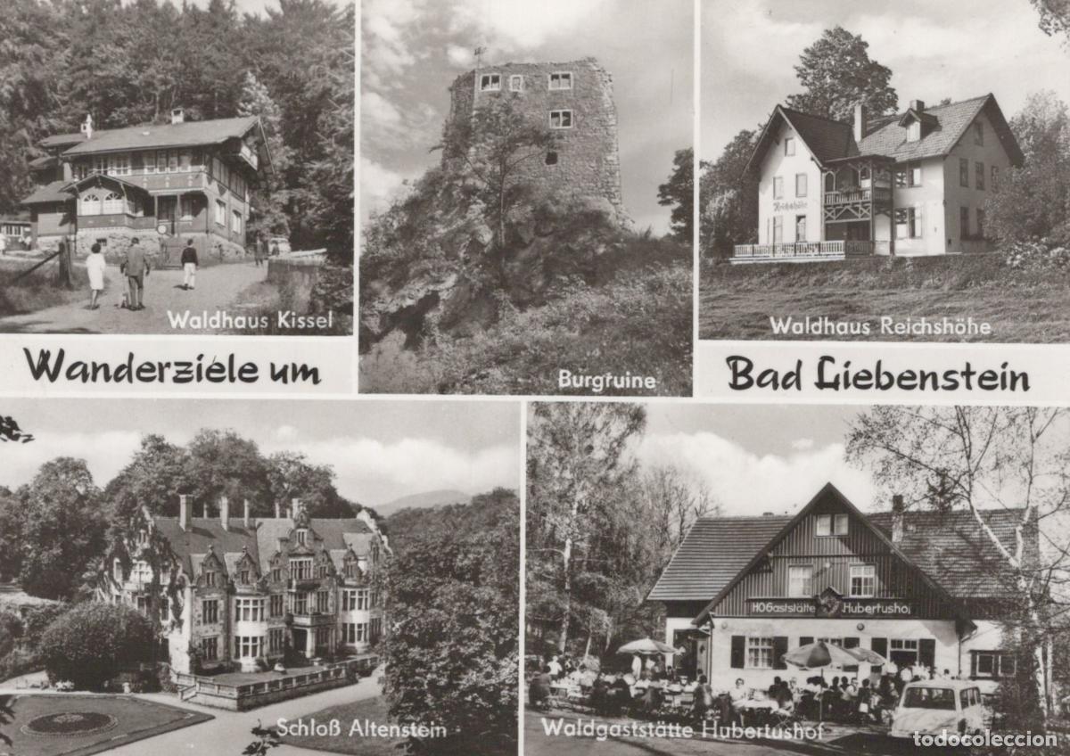Cartoline: Germany Bad Liebenstein Multi View Waldhaus Kissel Burgruine Waldhaus *YAZ354