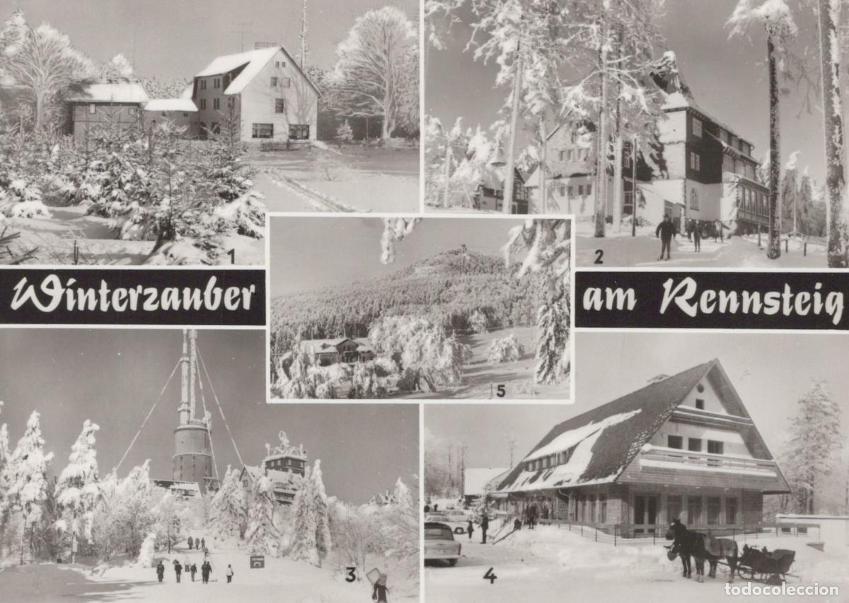 Cartoline: Germany Tabarz Winter Wonderland On Rennsteig Snow Covered Buildings *YAZ362