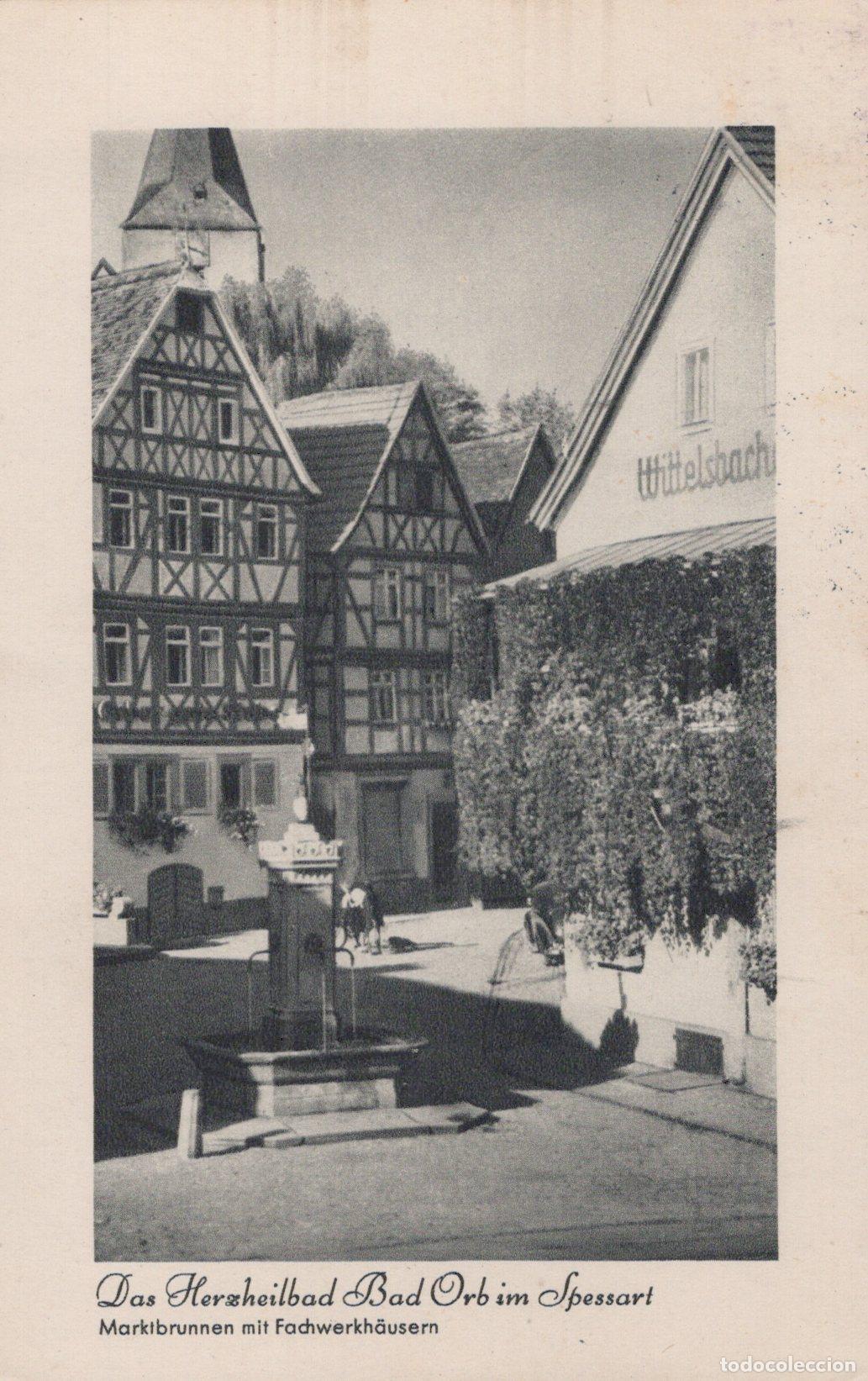 Cartes Postales: Germany Bad Orb IM Spessart Market Fountain With Half Timbered Houses *YAZ376