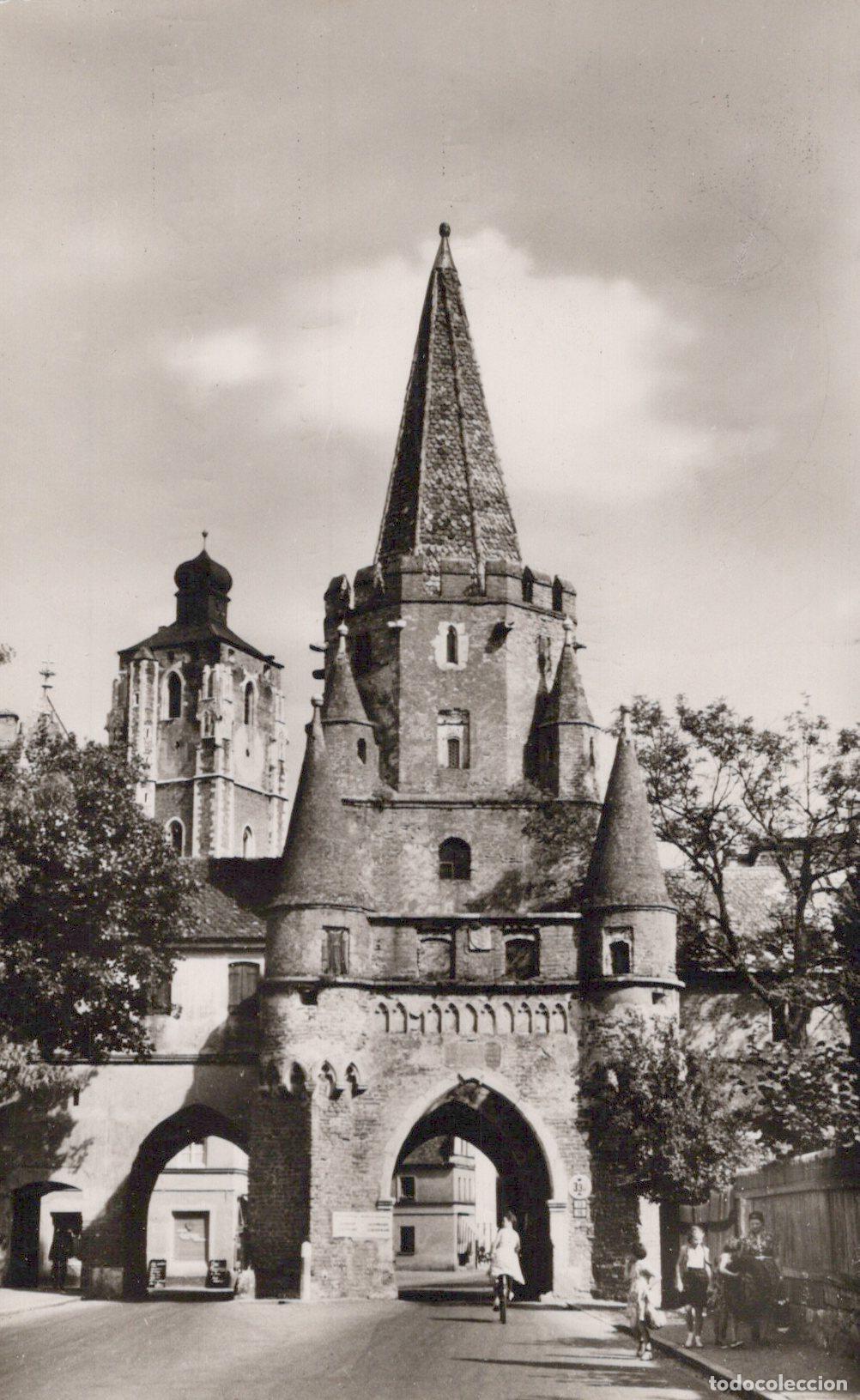 Cartes Postales: Germany Ingolstadt Donau Kreuztor Medieval Gate Tower Real Photo *YAZ378