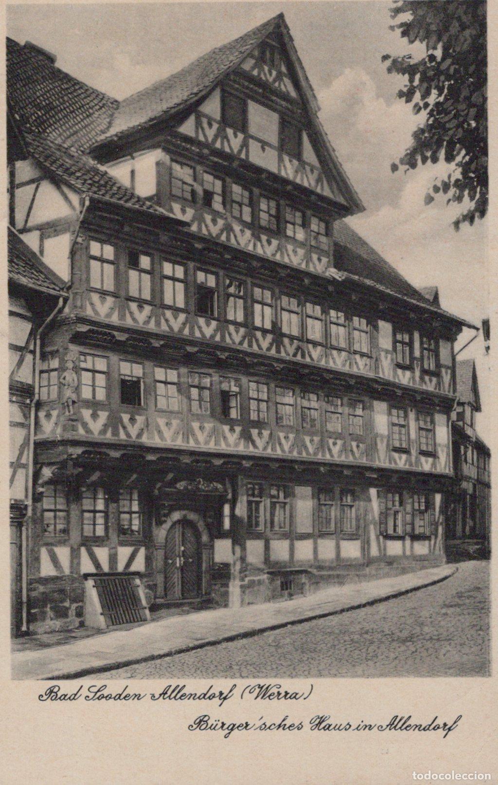 Postcards: Germany Bad Sooden Allendorf Werra B&uuml;rger Sches Haus Half Unposted *YAZ397