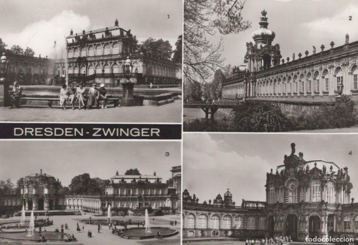 Postcards: Germany Dresden Zwinger Palace Architecture Courtyard Fountains *YAZ273