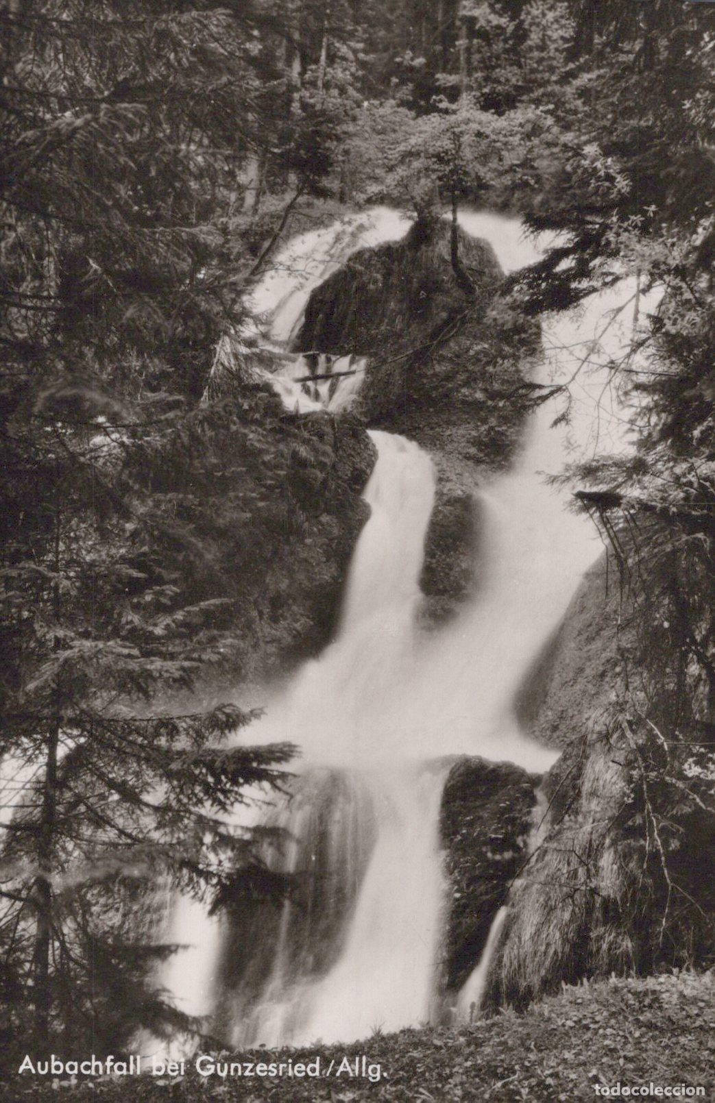 Postcards: Germany Aubachfall Bei G&uuml;nzesried Allg&auml;u Waterfall *YAZ399