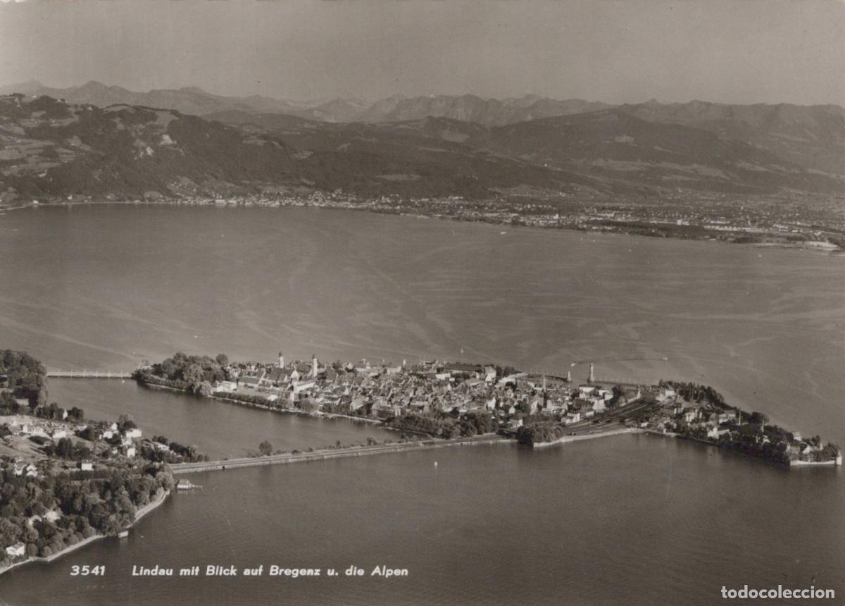 Postcards: Germany Lindau A Bodensee Lindau With View of Bregenz and the Alps Lake *YAZ301