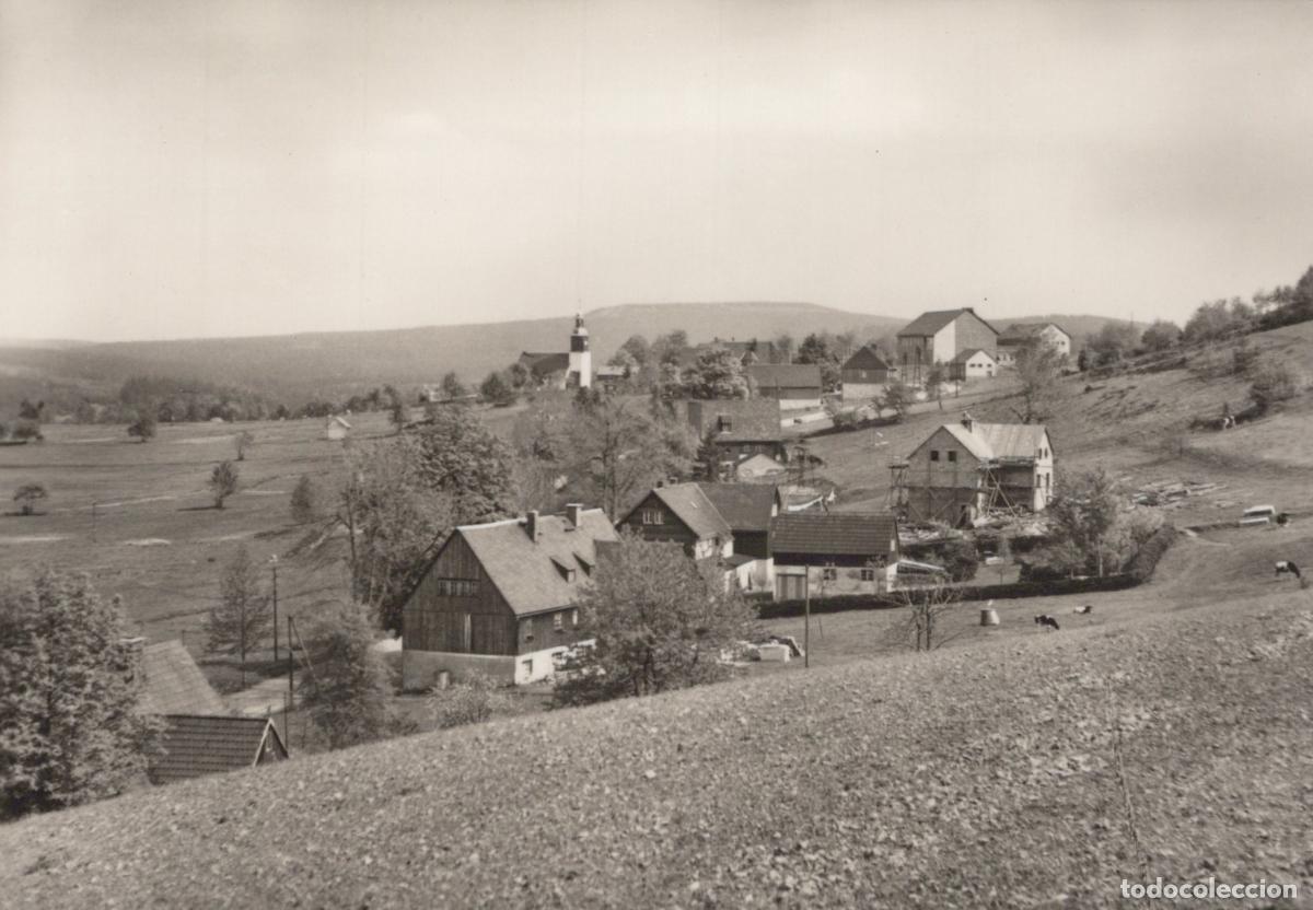 Postcards: Germany Schellerhau Erzgeb Village Landscape With Church and Houses *YAZ303