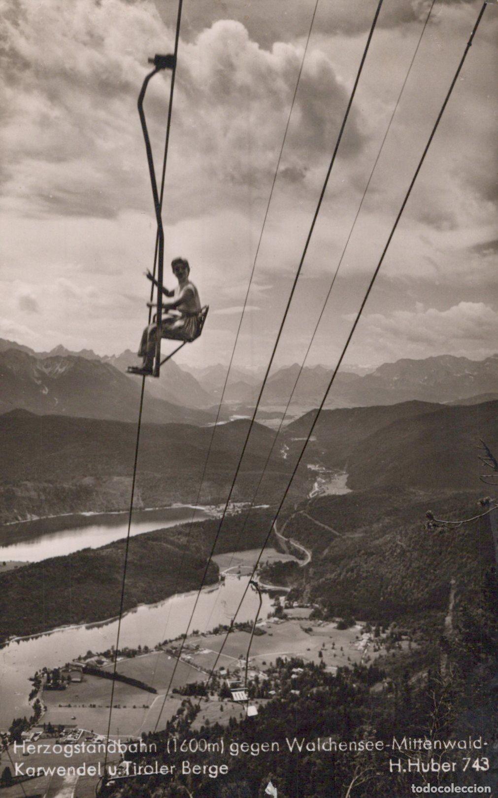 Postcards: Germany Garmisch Partenkirchen Herzogstandbahn Chairlift Walchensee *YAZ413