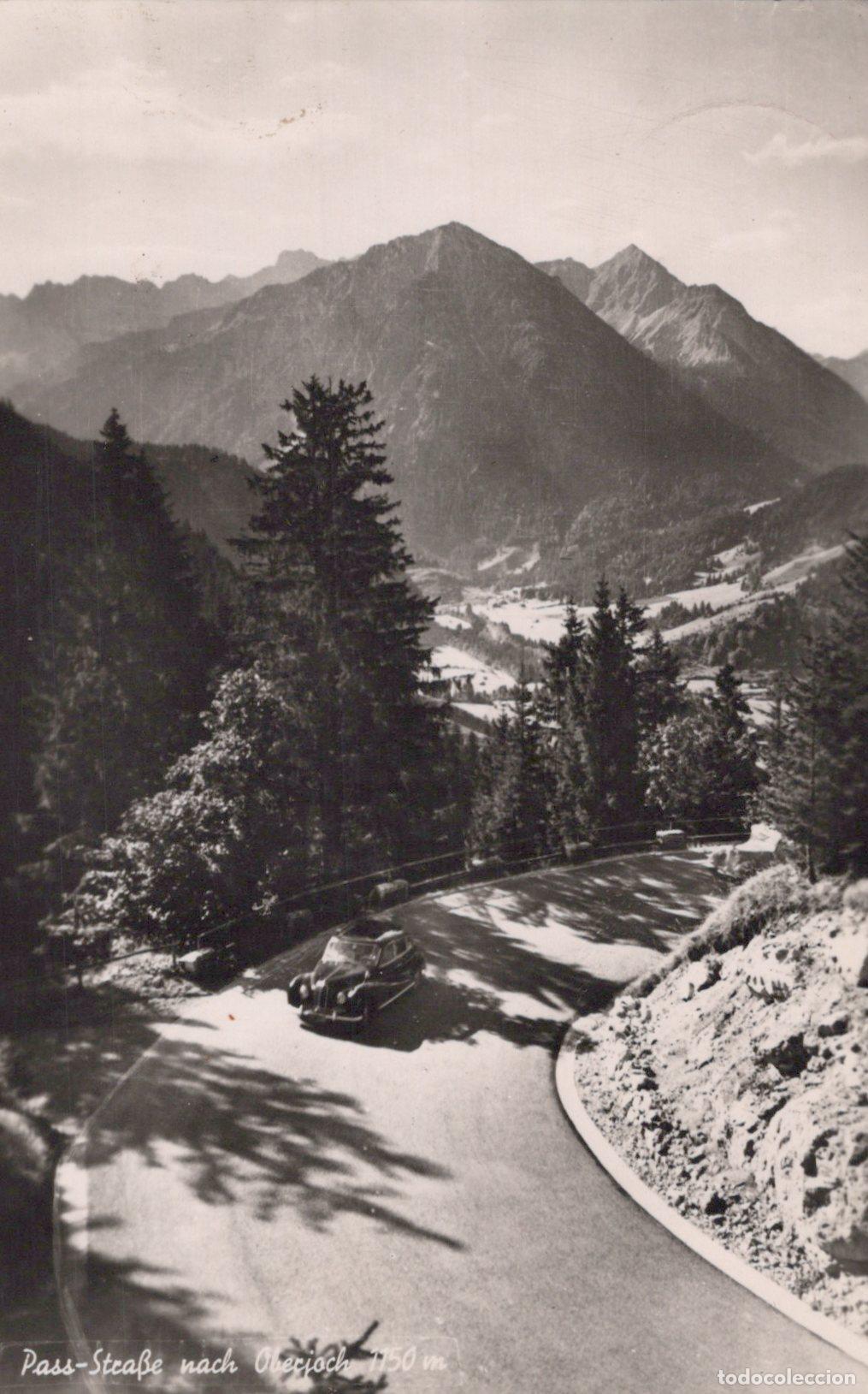 Postkarten: Germany Hindelang Oberjoch Pass Road With Car Alpine Mountain Landscape *YAZ417