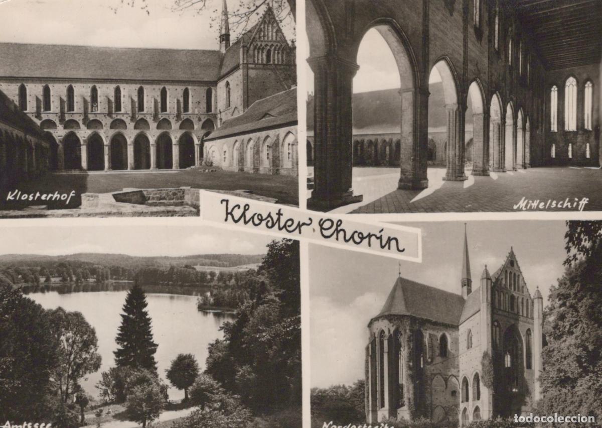 Postkarten: Germany Chorin Kloster Amstsee Klosterhof Mittelschiff Nordostecke 1950s *YAZ319