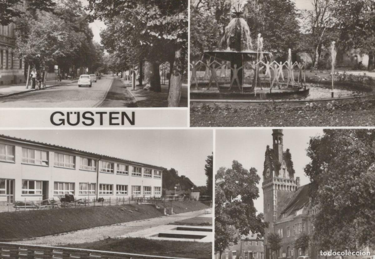 Cartes Postales: Germany Aken G&uuml;sten Multi View Bahnhofstra&szlig;e Springbrunnen School *YAZ329