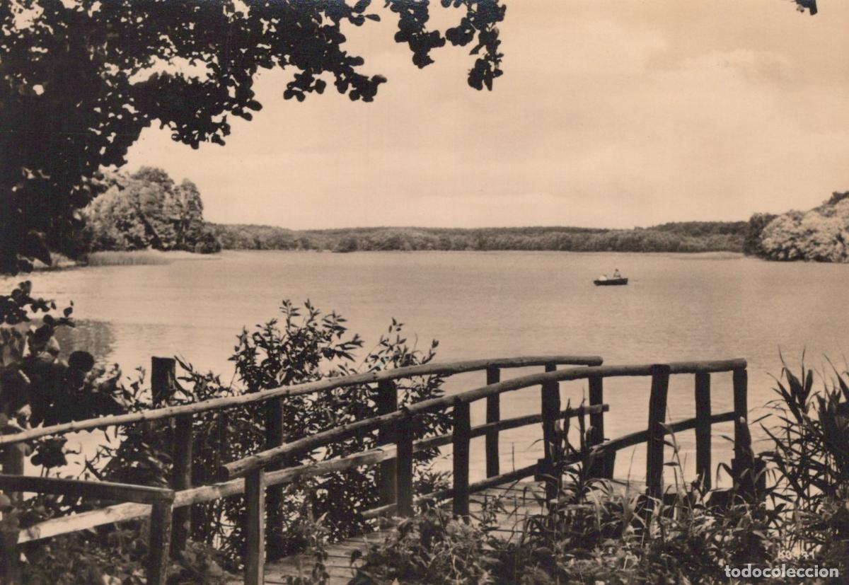 Cartes Postales: Germany Ahrensdorf Himmelpfort Lake View From Holiday Home Small Boat *YAZ333