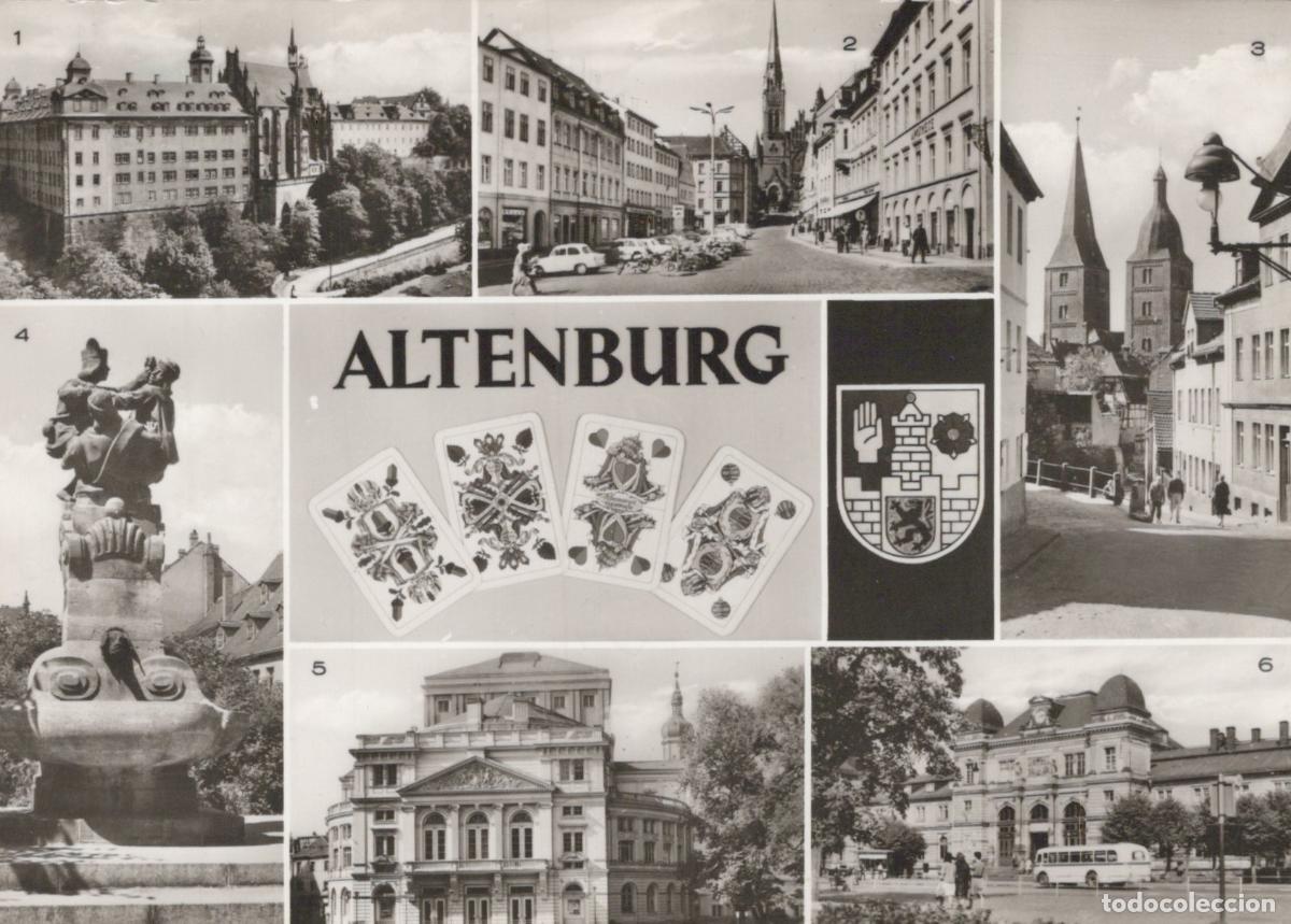 Cartes Postales: Germany Altenburg Collage With Castle Market Skat Fountain and Buildings *YAZ343