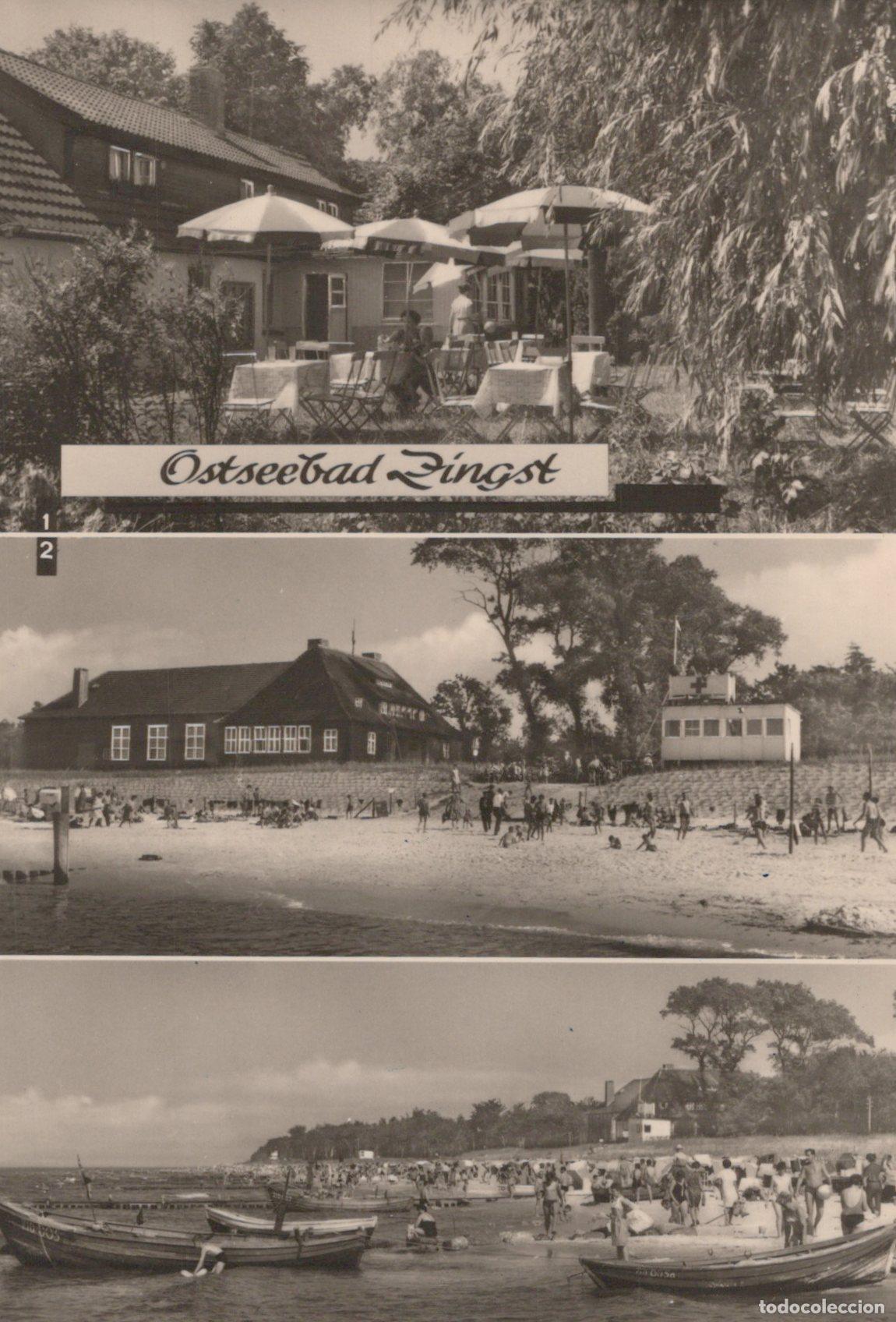Cartes Postales: Germany Zingst Ostseebad Beach Cafe and Fishing Boats *YAZ463
