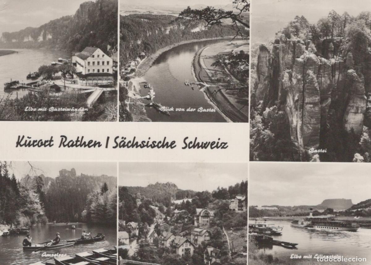 Postais: Germany Rathen Kurort Saxon Switzerland Elbe River Bastei Lilienstein *YAZ361
