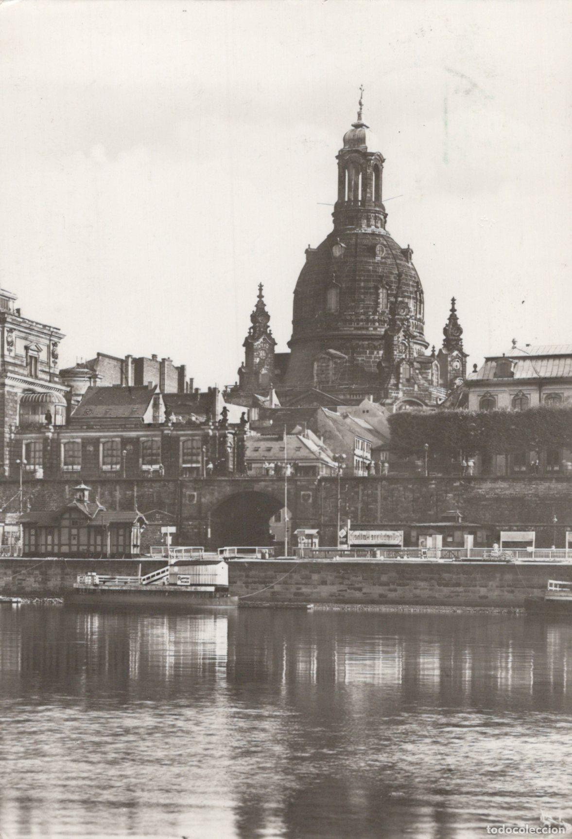 Postcards: Germany Dresden Frauenkirche Church Elbufer River View Architecture *YAZ479