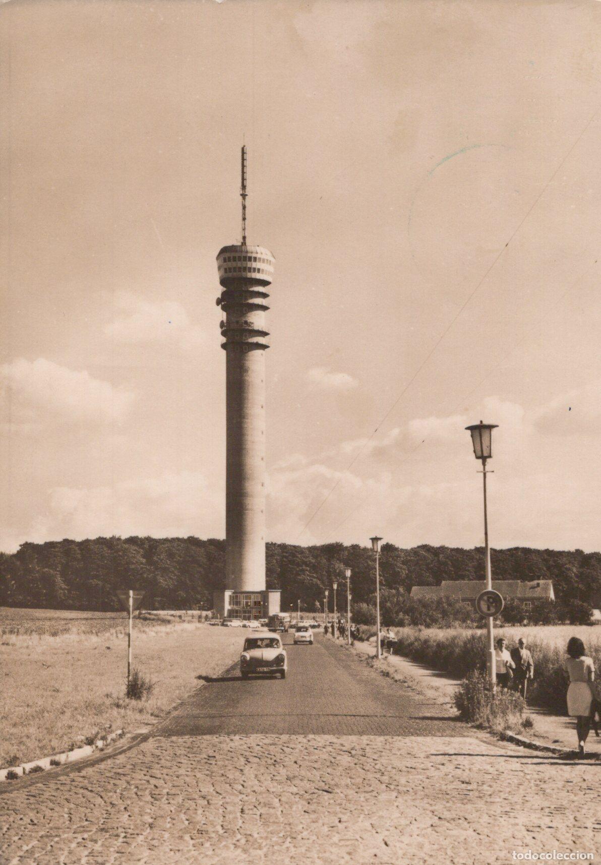 Postcards: Germany Schwerin Zippendorf Fernsehturm 1970s Architecture *YAZ483