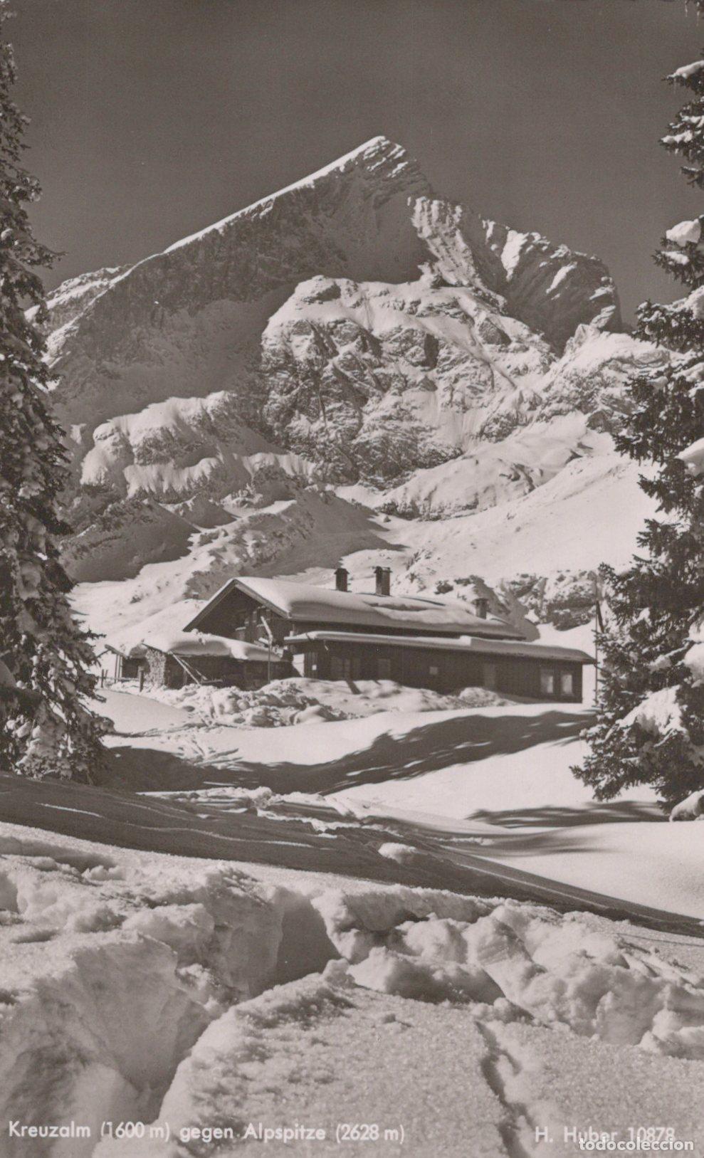 Postcards: Germany Garmisch Partenkirchen Kreuzalm 1600 M Against Alpspitze 2628 M *YAZ377
