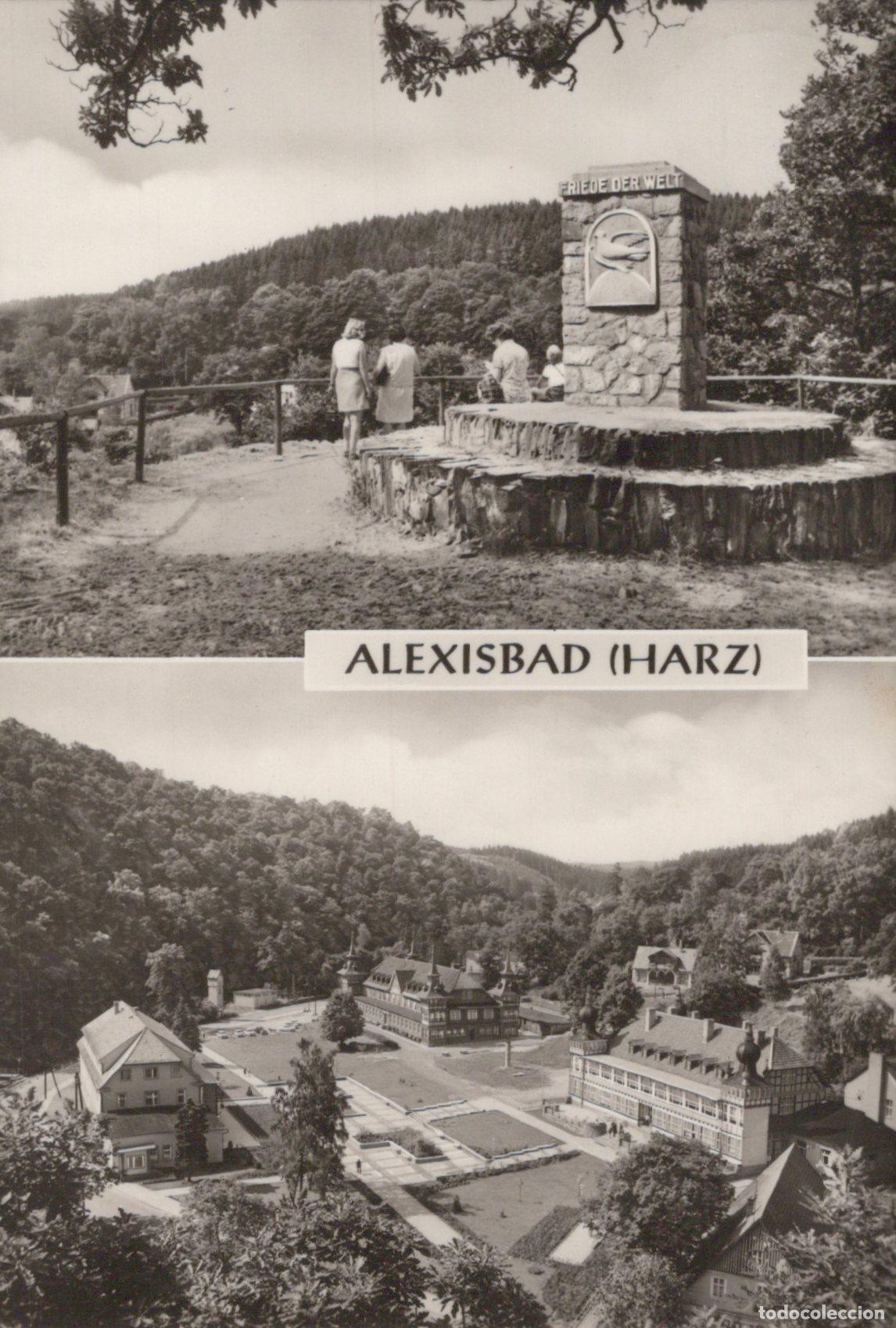 Postcards: Germany Unterharz Alexibad Harz Peace Monument and Valley View *YAZ491