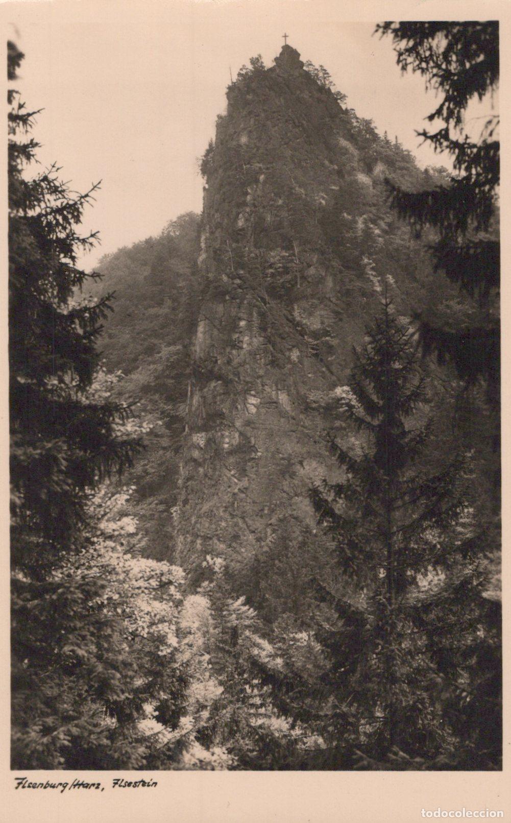 Postcards: Germany Ilsenburg Harz Floestein Mountain Peak Cross Real Photo *YAZ388
