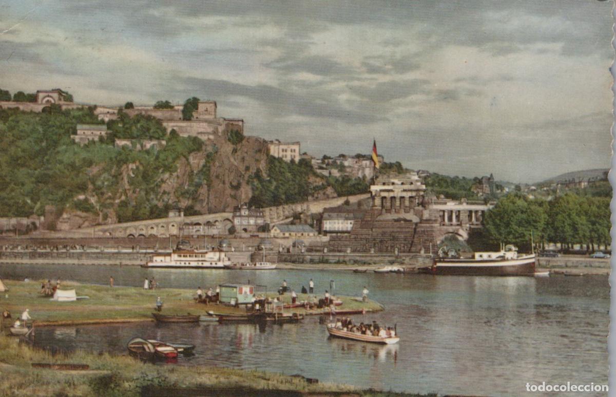 Postcards: Germany Koblenz Am Rhein Deutsches Eck and Festung Ehrenbreitstein *YAZ497