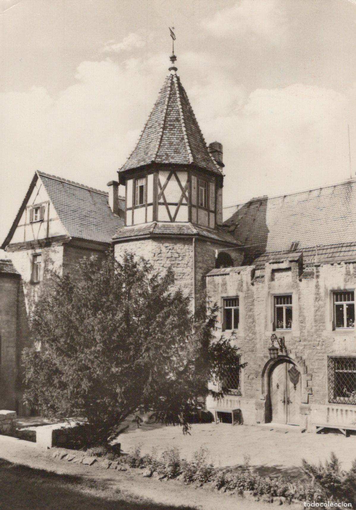 Cartoline: Germany Kranichfeld ILM Niederburg Innenhof Castle Courtyard *YAZ452